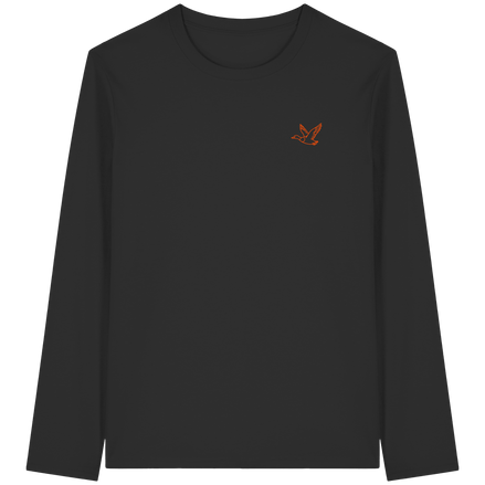 James Hunter - Nature and Beyond Unisex-Shirts Black / XS Flying Duck - Organic Longsleeve T-Shirt