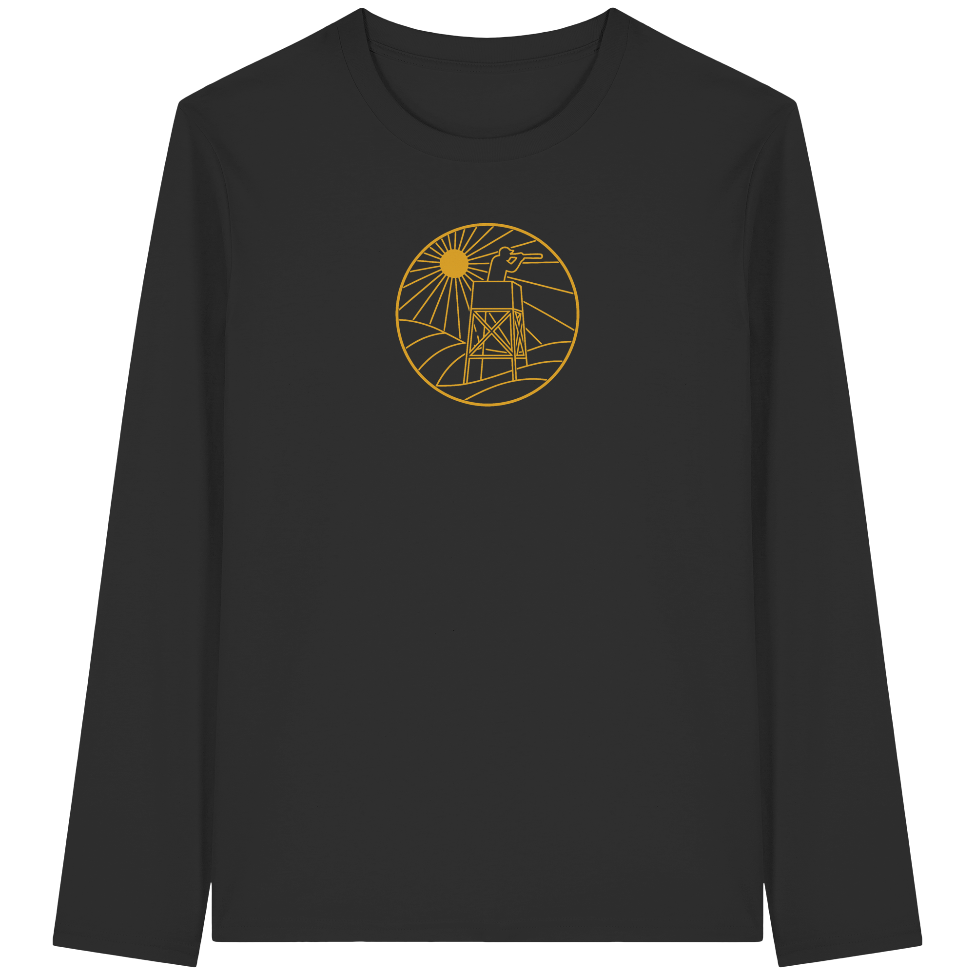 James Hunter - Nature and Beyond Unisex-Shirts Black / XS Golden Circle - Organic Longsleeve T-Shirt