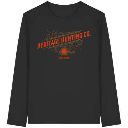 James Hunter - Nature and Beyond Unisex-Shirts Black / XS Heritage Hunting Co. - Organic Longsleeve T-Shirt