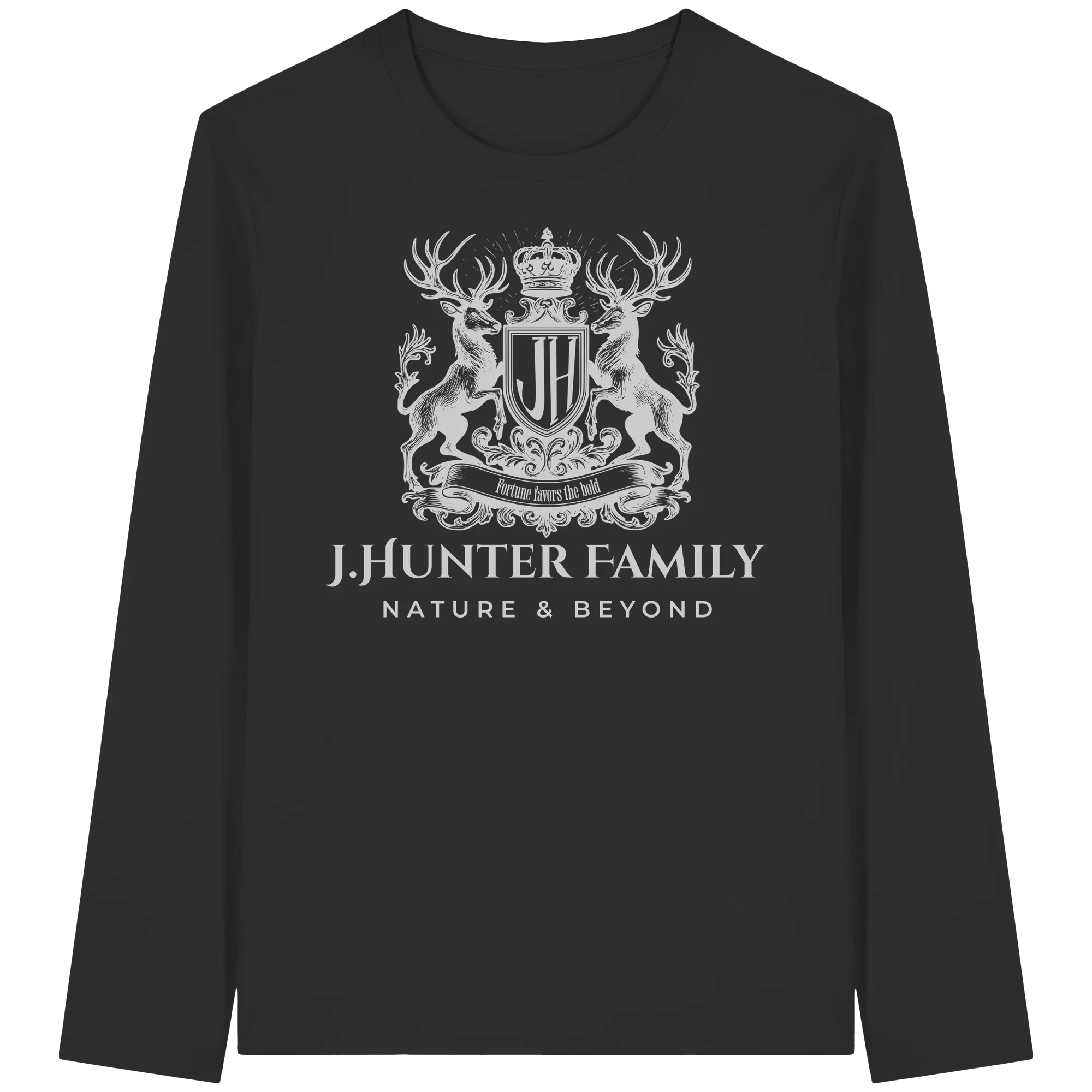 James Hunter - Nature and Beyond Unisex-Shirts Black / XS James Hunter Family - Black / White - Organic Longsleeve T-Shirt
