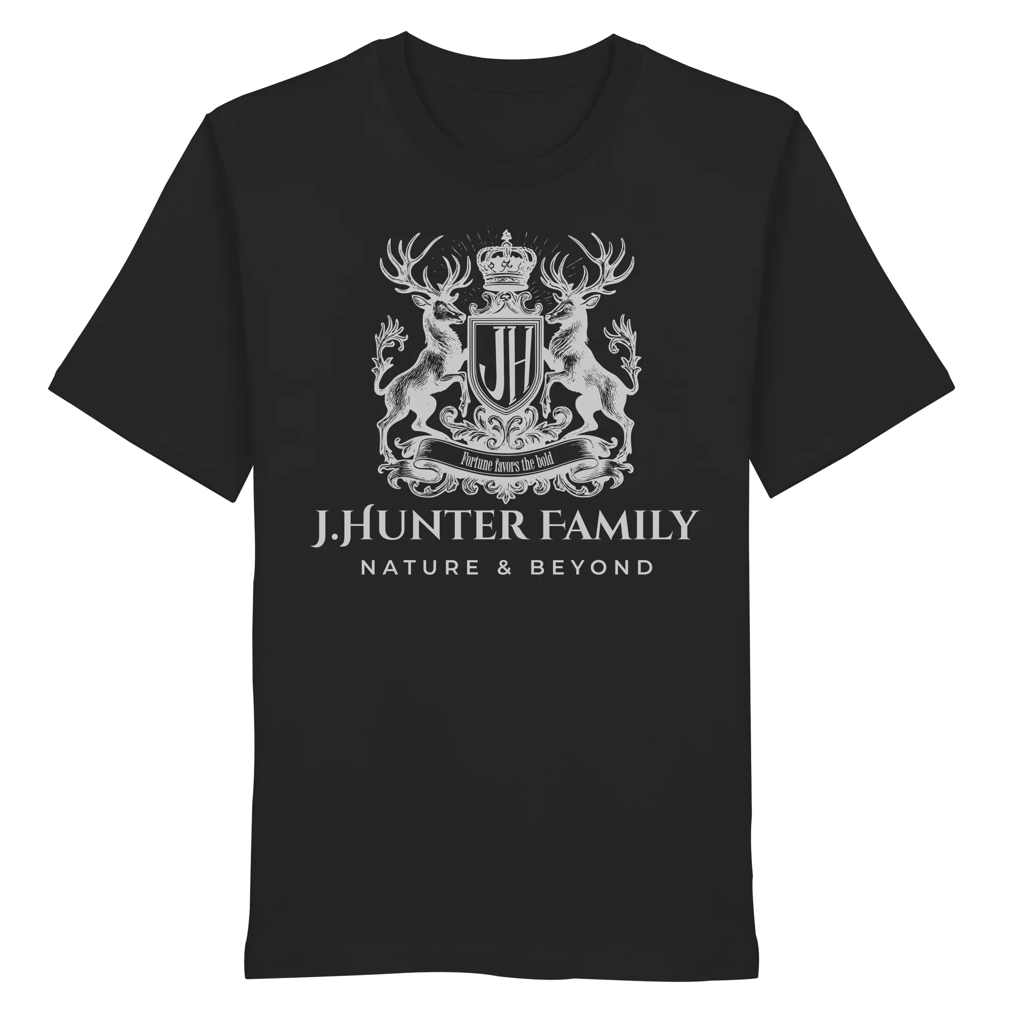 James Hunter - Nature and Beyond Unisex-Shirts Black / XS James Hunter Family - Black / White - Organic Shirt