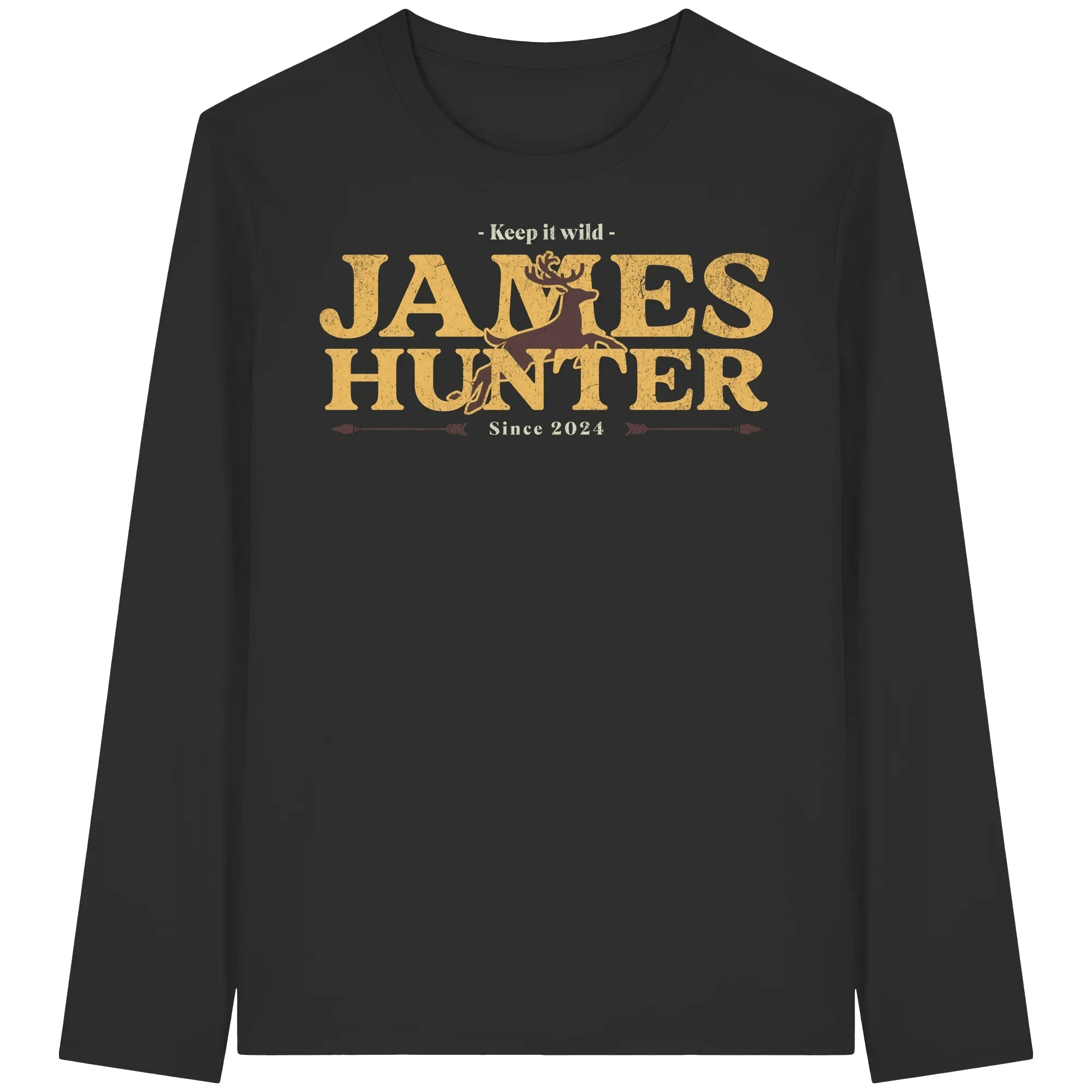 James Hunter - Nature and Beyond Unisex-Shirts Black / XS Keep It Wild  - Organic Longsleeve T-Shirt