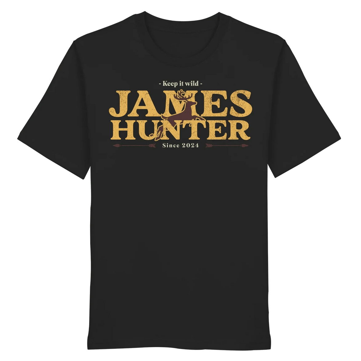James Hunter - Nature and Beyond Unisex-Shirts Black / XS Keep It Wild  - Organic Shirt
