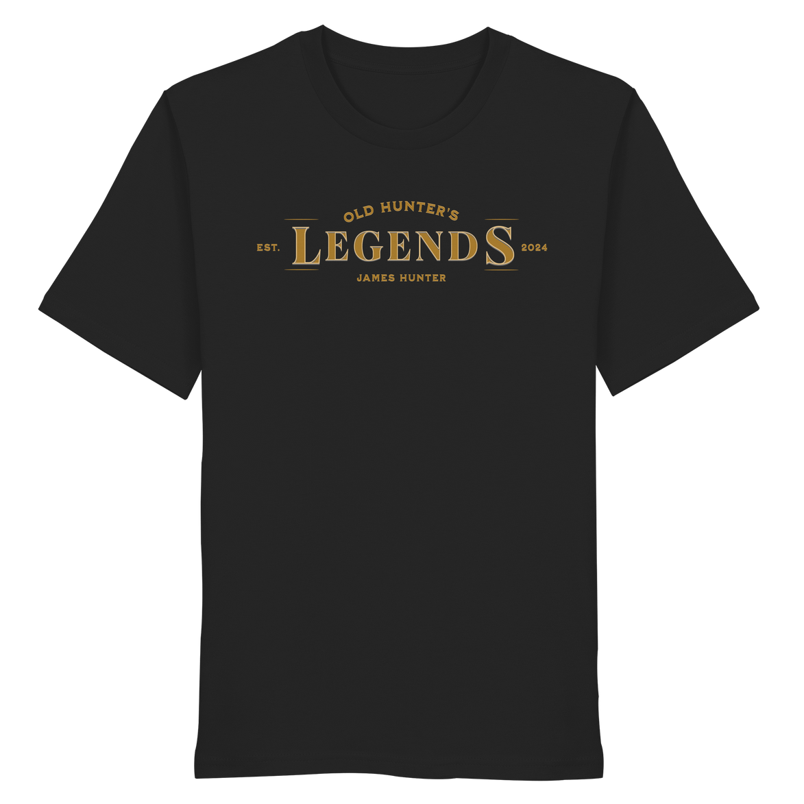James Hunter - Nature and Beyond Unisex-Shirts Black / XS Old Hunter's Legends - Organic Shirt