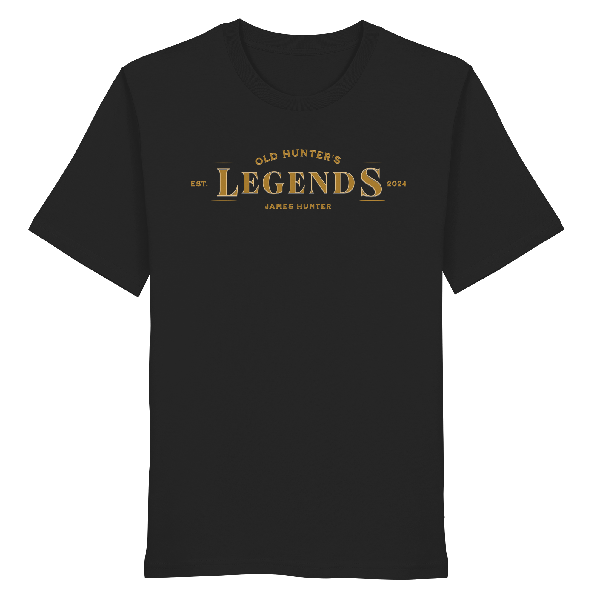 James Hunter - Nature and Beyond Unisex-Shirts Black / XS Old Hunter's Legends - Organic Shirt