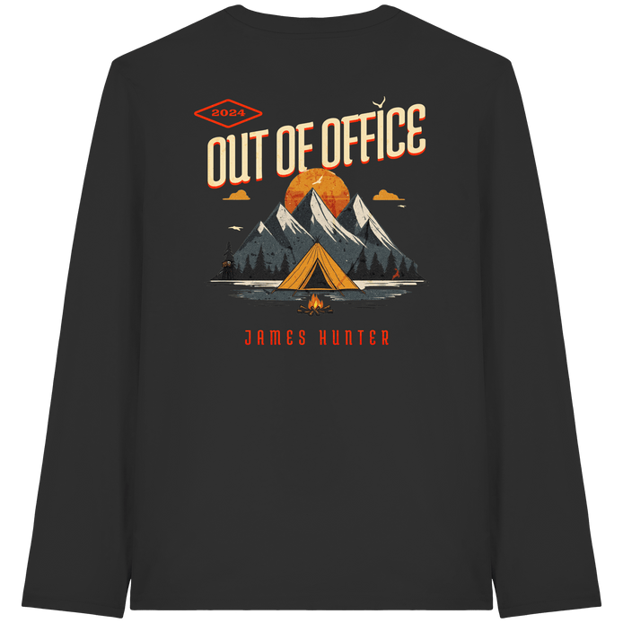 James Hunter - Nature and Beyond Unisex-Shirts Black / XS Out of Office - Organic Longsleeve T-Shirt