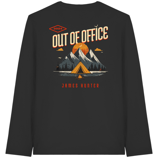 James Hunter - Nature and Beyond Unisex-Shirts Black / XS Out of Office - Organic Longsleeve T-Shirt