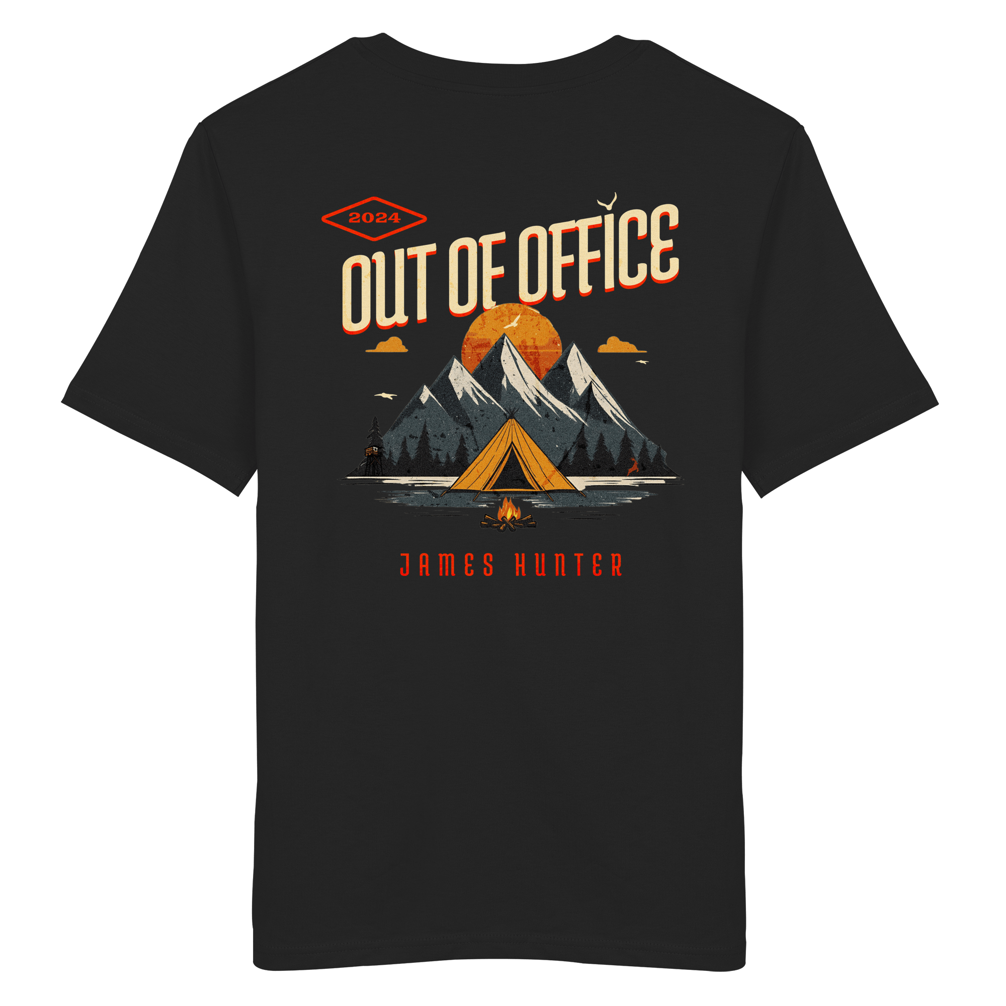 James Hunter - Nature and Beyond Unisex-Shirts Black / XS Out of Office - Organic Shirt