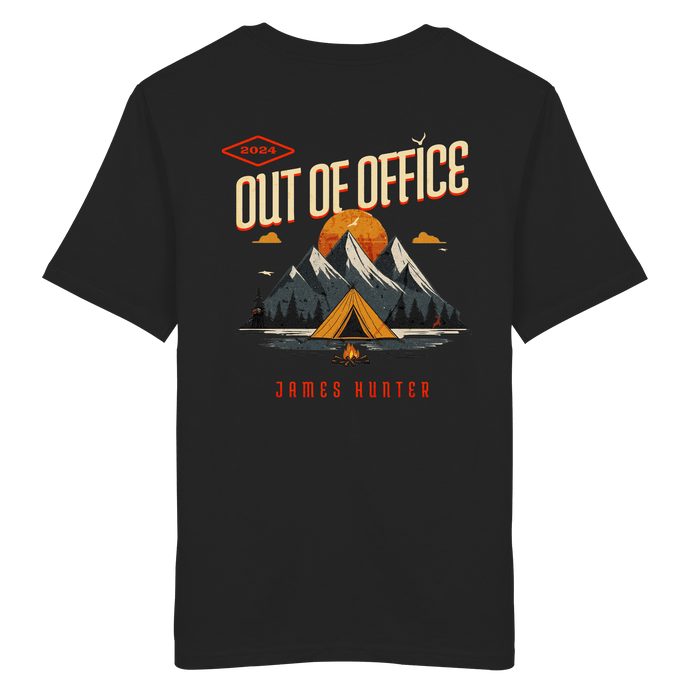 James Hunter - Nature and Beyond Unisex-Shirts Black / XS Out of Office - Organic Shirt