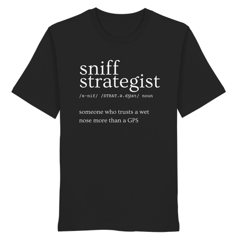 James Hunter - Nature and Beyond Unisex-Shirts Black / XS Sniff Strategist - Organic Shirt