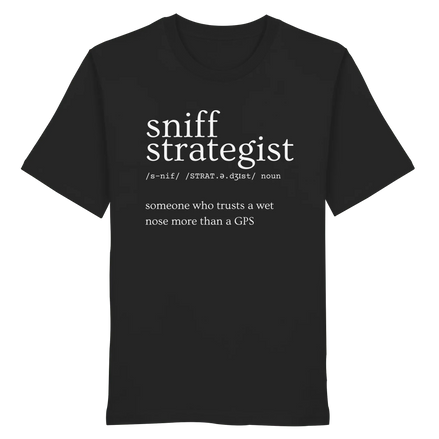 James Hunter - Nature and Beyond Unisex-Shirts Black / XS Sniff Strategist - Organic Shirt