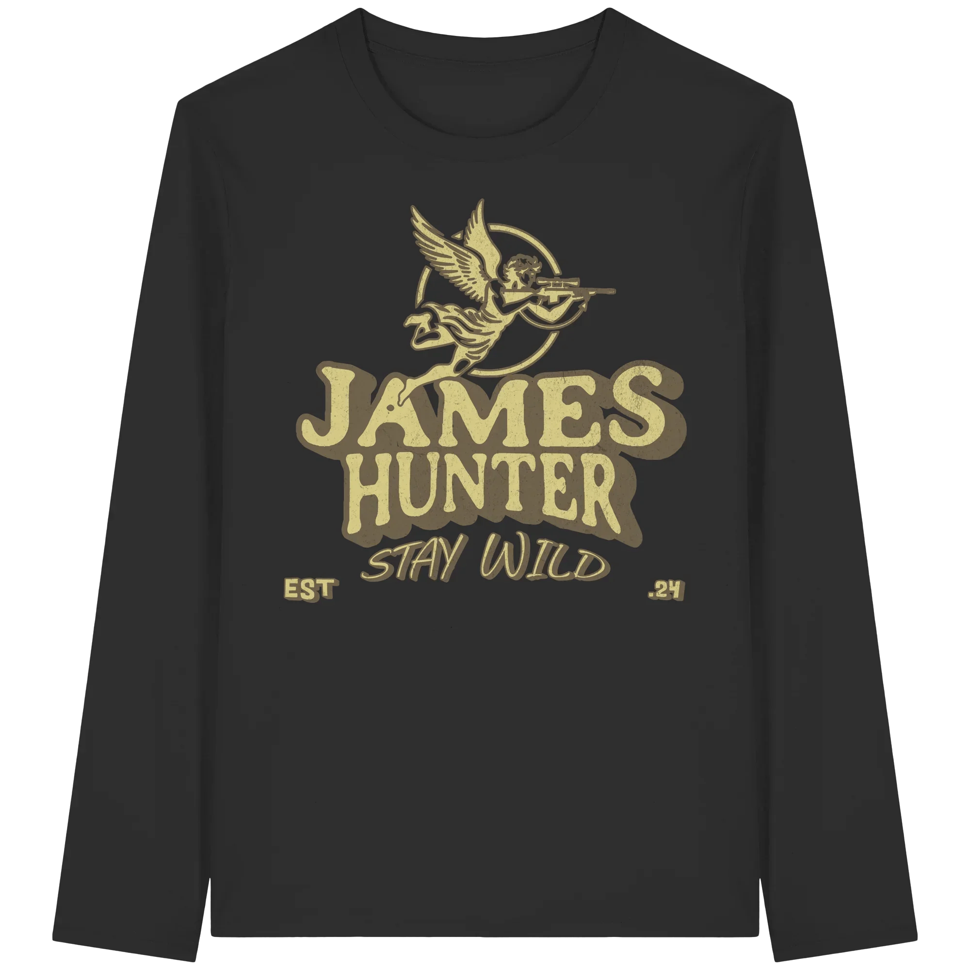 James Hunter - Nature and Beyond Unisex-Shirts Black / XS Stay Wild – James Hunter Angel Edition - Organic Longsleeve T-Shirt