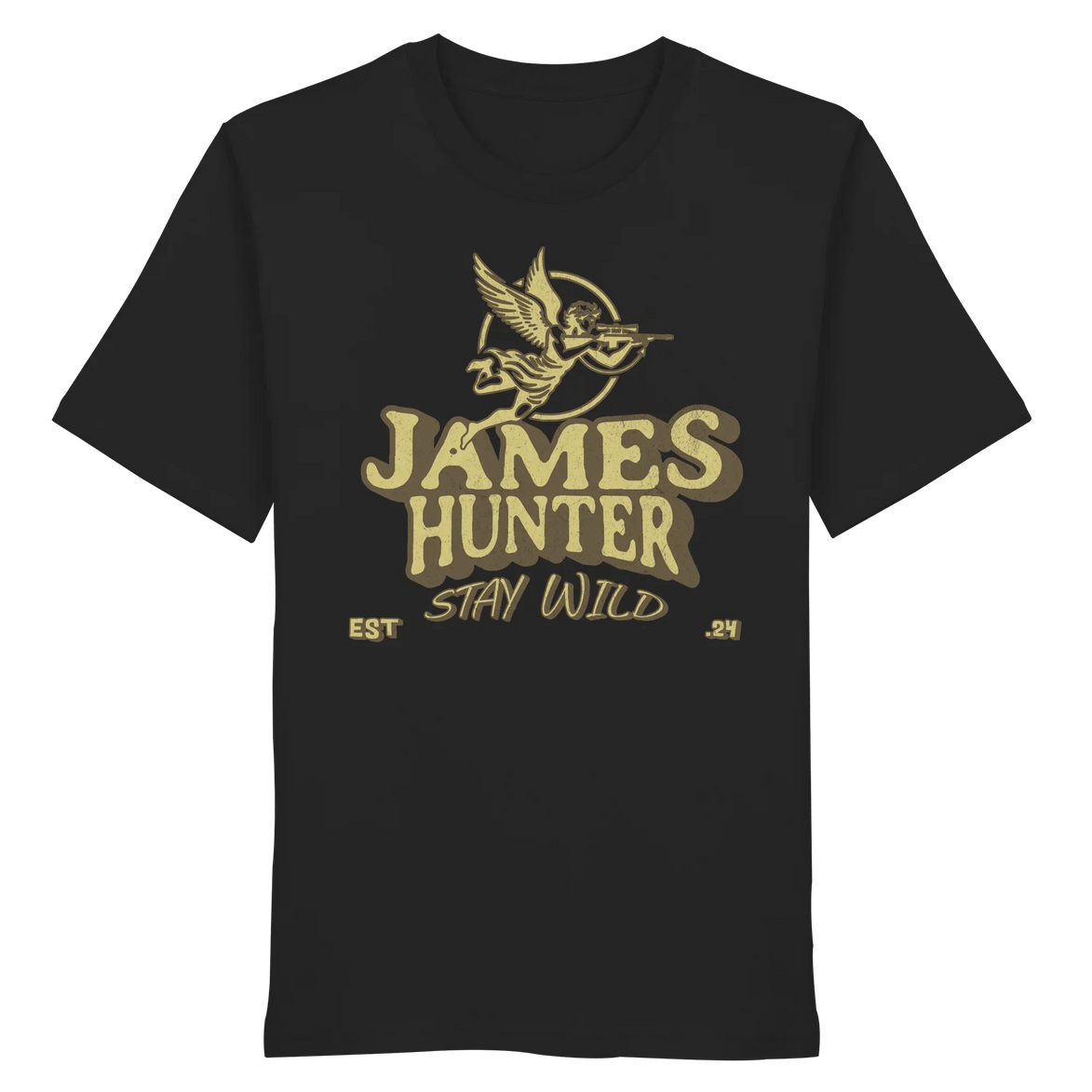 James Hunter - Nature and Beyond Unisex-Shirts Black / XS Stay Wild – James Hunter Angel Edition - Organic Shirt