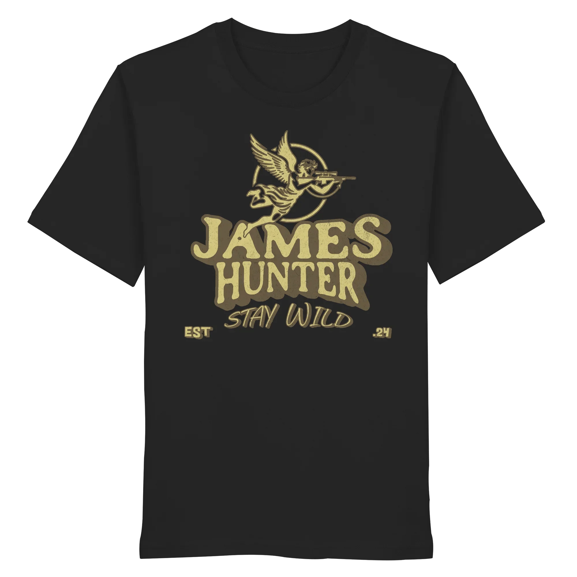 James Hunter - Nature and Beyond Unisex-Shirts Black / XS Stay Wild – James Hunter Angel Edition - Organic Shirt