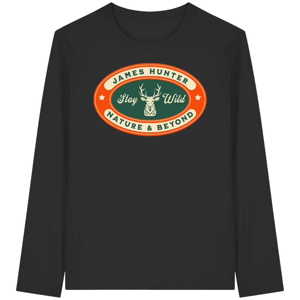 James Hunter - Nature and Beyond Unisex-Shirts Black / XS Stay Wild - Organic Longsleeve T-Shirt