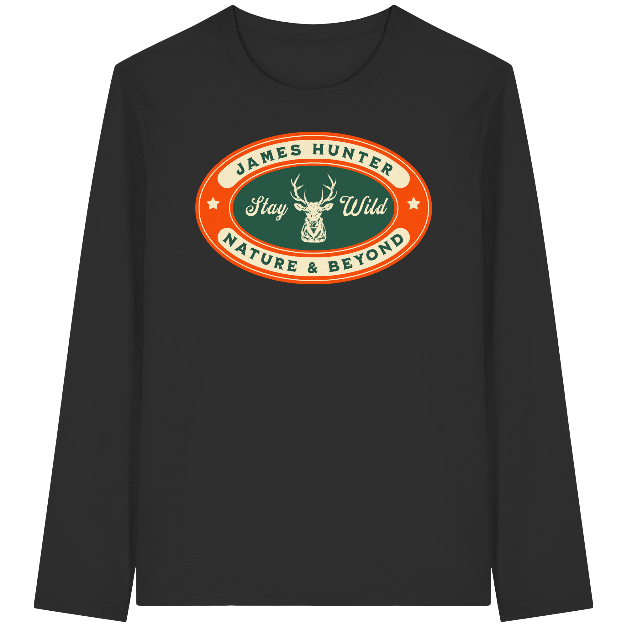 James Hunter - Nature and Beyond Unisex-Shirts Black / XS Stay Wild - Organic Longsleeve T-Shirt