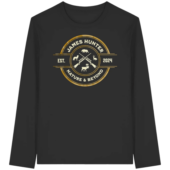 James Hunter - Nature and Beyond Unisex-Shirts Black / XS The Hunter’s Emblem – James Hunter Original - Organic Longsleeve T-Shirt