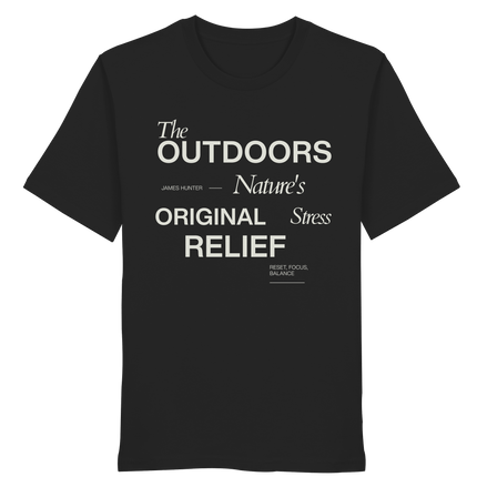 James Hunter - Nature and Beyond Unisex-Shirts Black / XS The Outdoors - Nature's Original Stress Relief - Organic Shirt