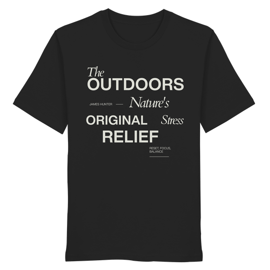 James Hunter - Nature and Beyond Unisex-Shirts Black / XS The Outdoors - Nature's Original Stress Relief - Organic Shirt