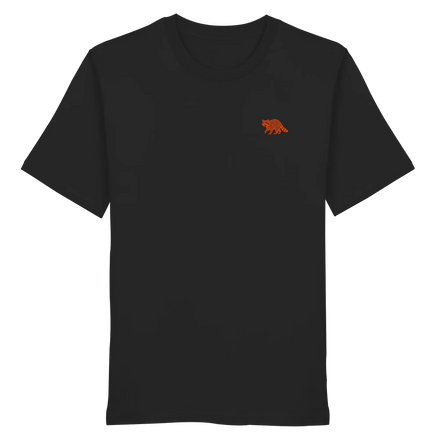 James Hunter - Nature and Beyond Unisex-Shirts Black / XS The Raccoon (orange) - Organic Shirt