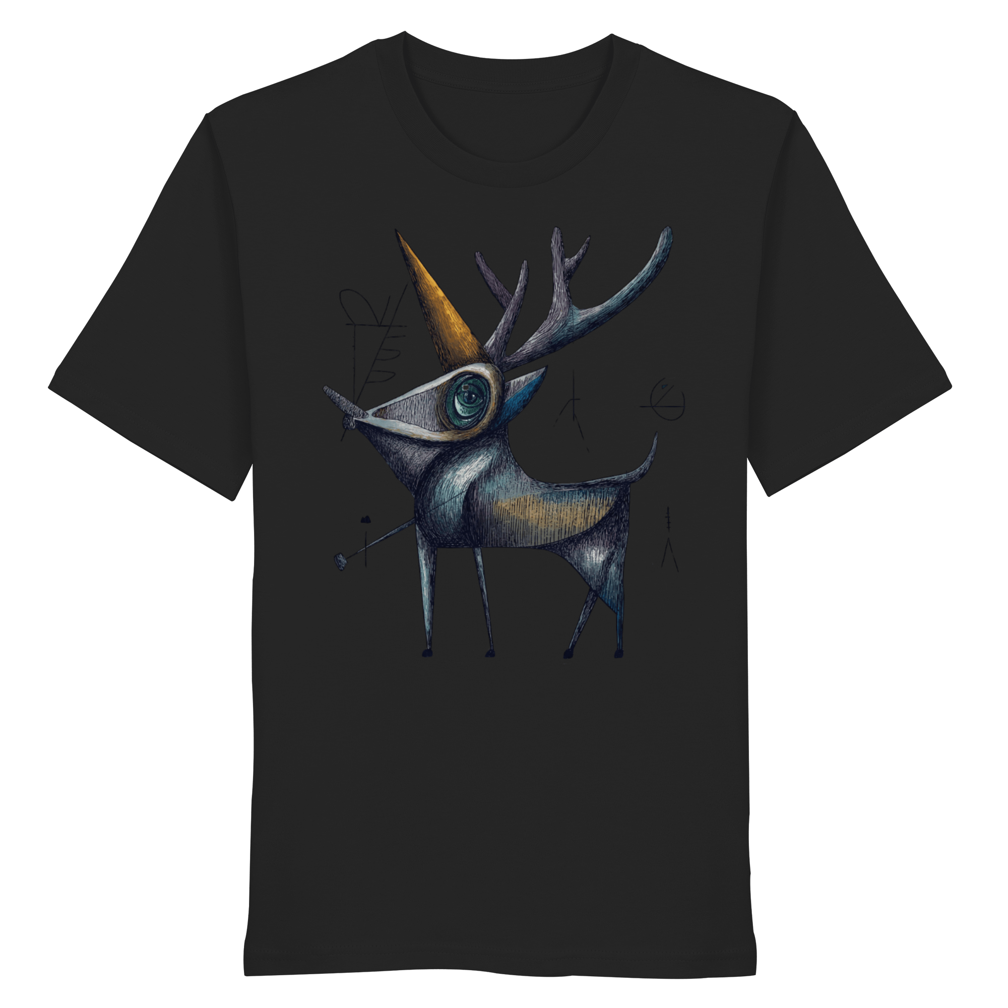 James Hunter - Nature and Beyond Unisex-Shirts Black / XS The Watcher — Art Collection Organic T-Shirt No. 8