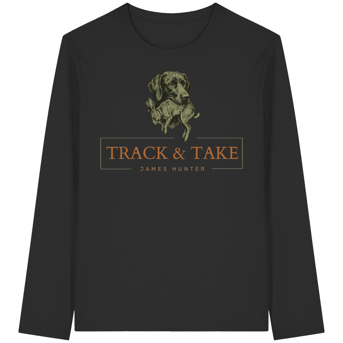 James Hunter - Nature and Beyond Unisex-Shirts Black / XS Track & Take - Organic Longsleeve T-Shirt