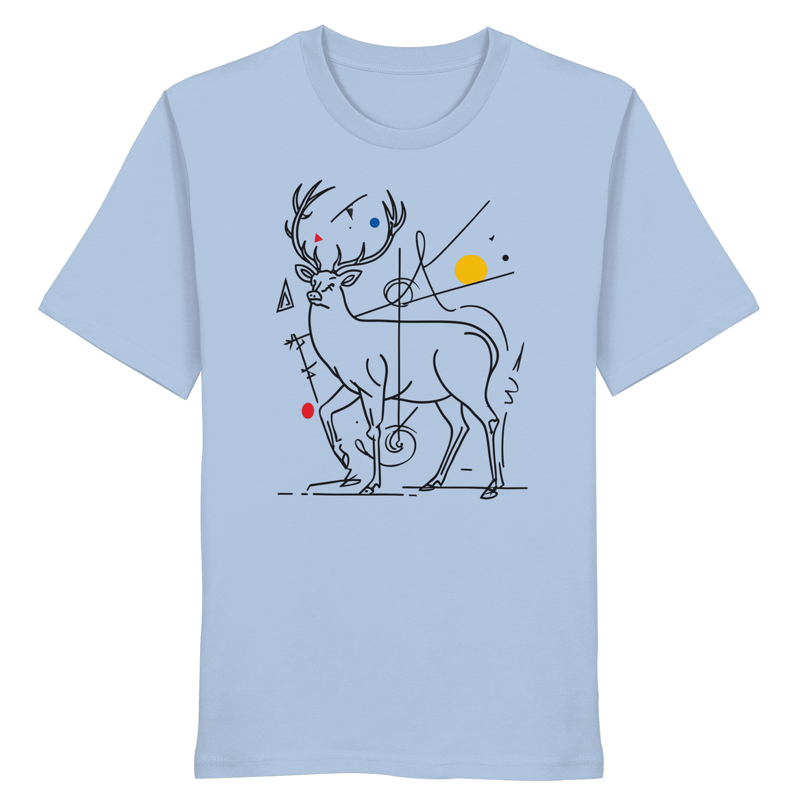 James Hunter - Nature and Beyond Unisex-Shirts Blue Soul / XS Geometry of the Wild  — Art Collection No.3 - Organic Shirt