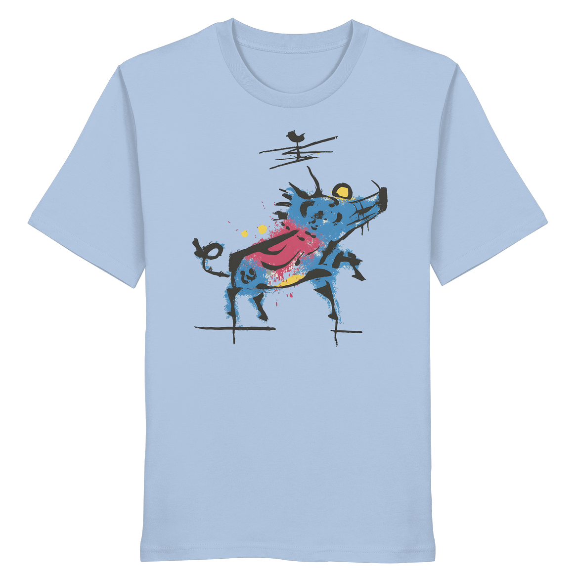 James Hunter - Nature and Beyond Unisex-Shirts Blue Soul / XS Wild Charge — Art Collection Organic T-Shirt No. 5 - Organic Shirt