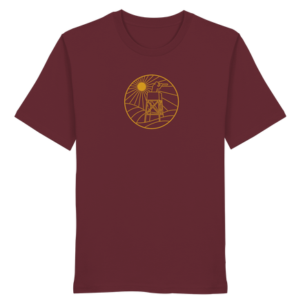 James Hunter - Nature and Beyond Unisex-Shirts Burgundy / XS Golden Circle - Organic Shirt