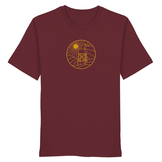 James Hunter - Nature and Beyond Unisex-Shirts Burgundy / XS Golden Circle - Organic Shirt