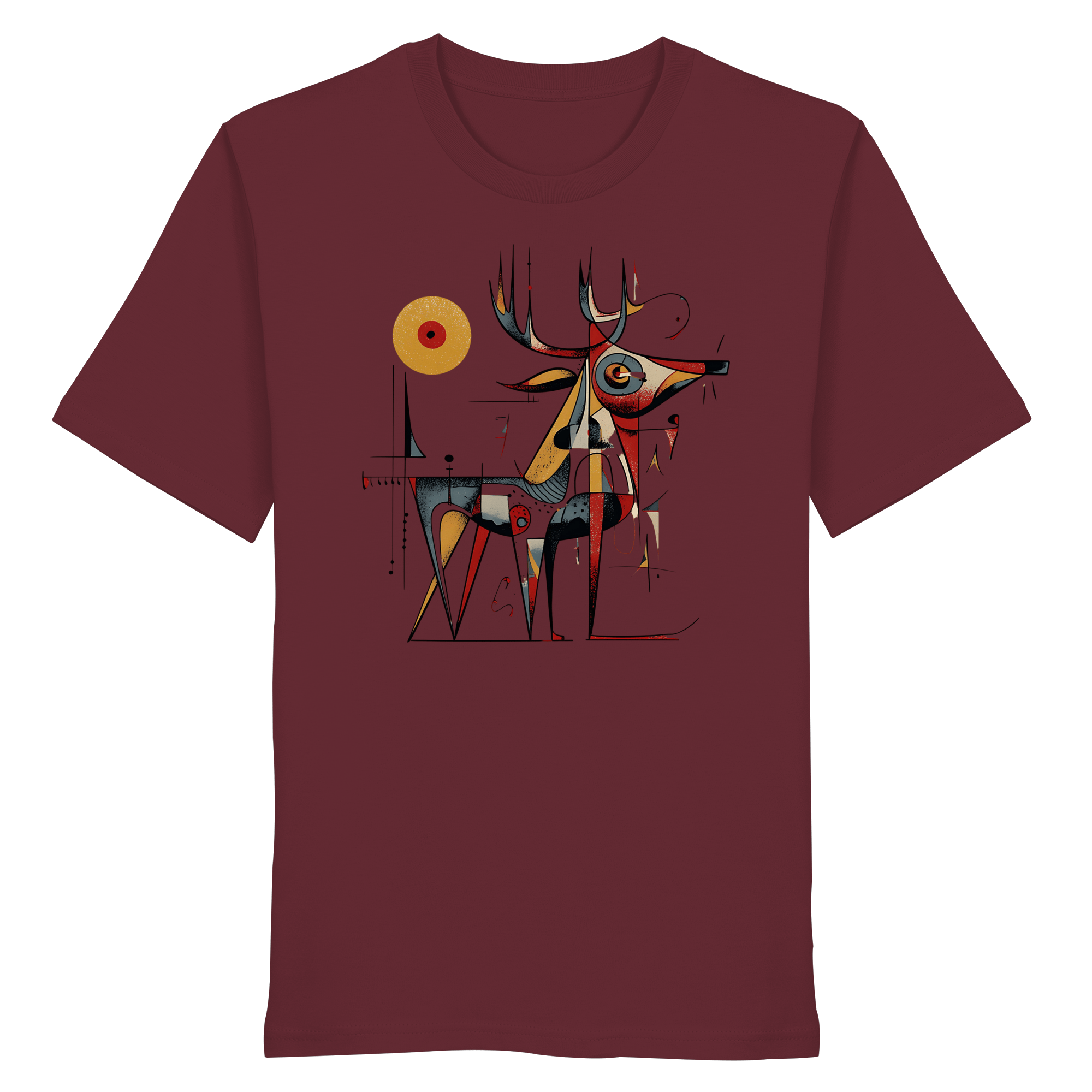 James Hunter - Nature and Beyond Unisex-Shirts Burgundy / XS Spirit of the Wild  — Art Collection No.4 - Organic Shirt