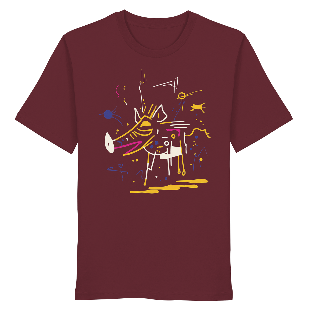 James Hunter - Nature and Beyond Unisex-Shirts Burgundy / XS The Hunt — Art Collection No.1 - Organic Shirt