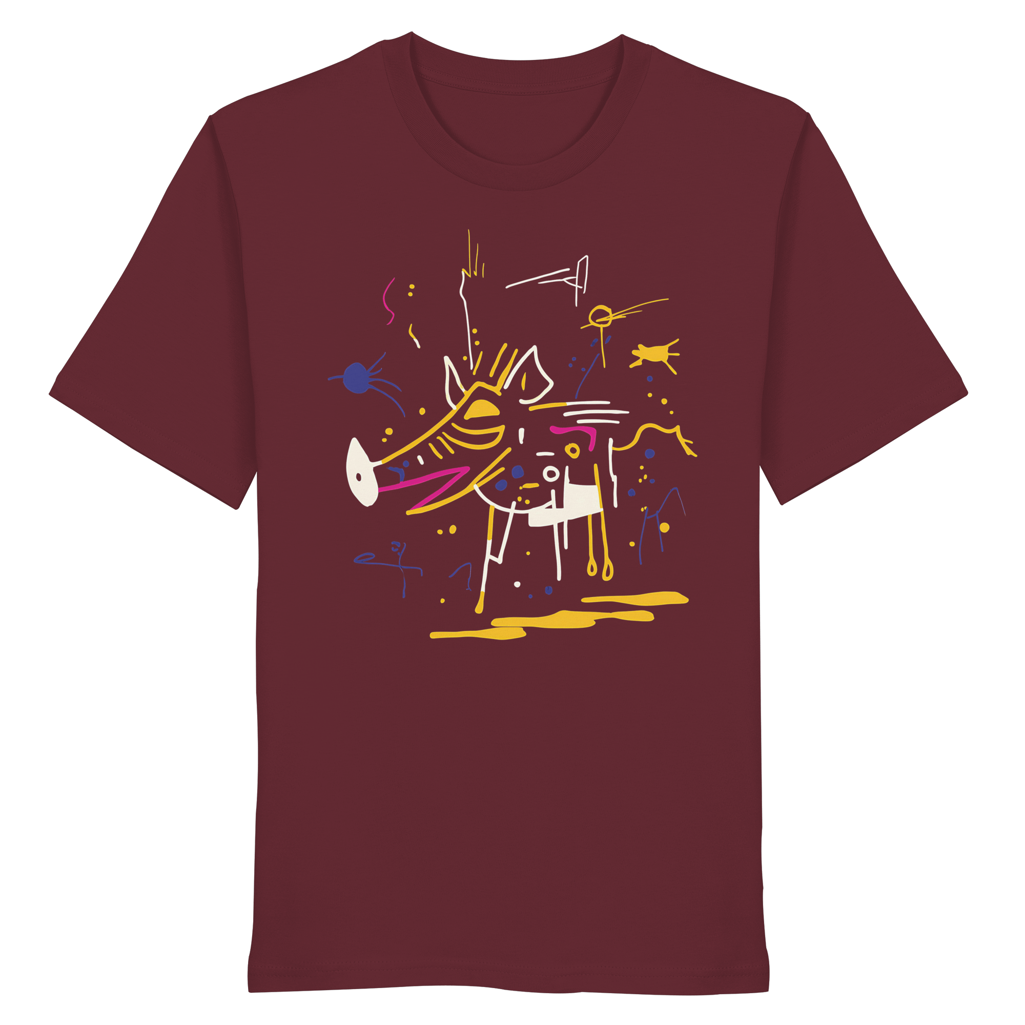 James Hunter - Nature and Beyond Unisex-Shirts Burgundy / XS The Hunt — Art Collection No.1 - Organic Shirt