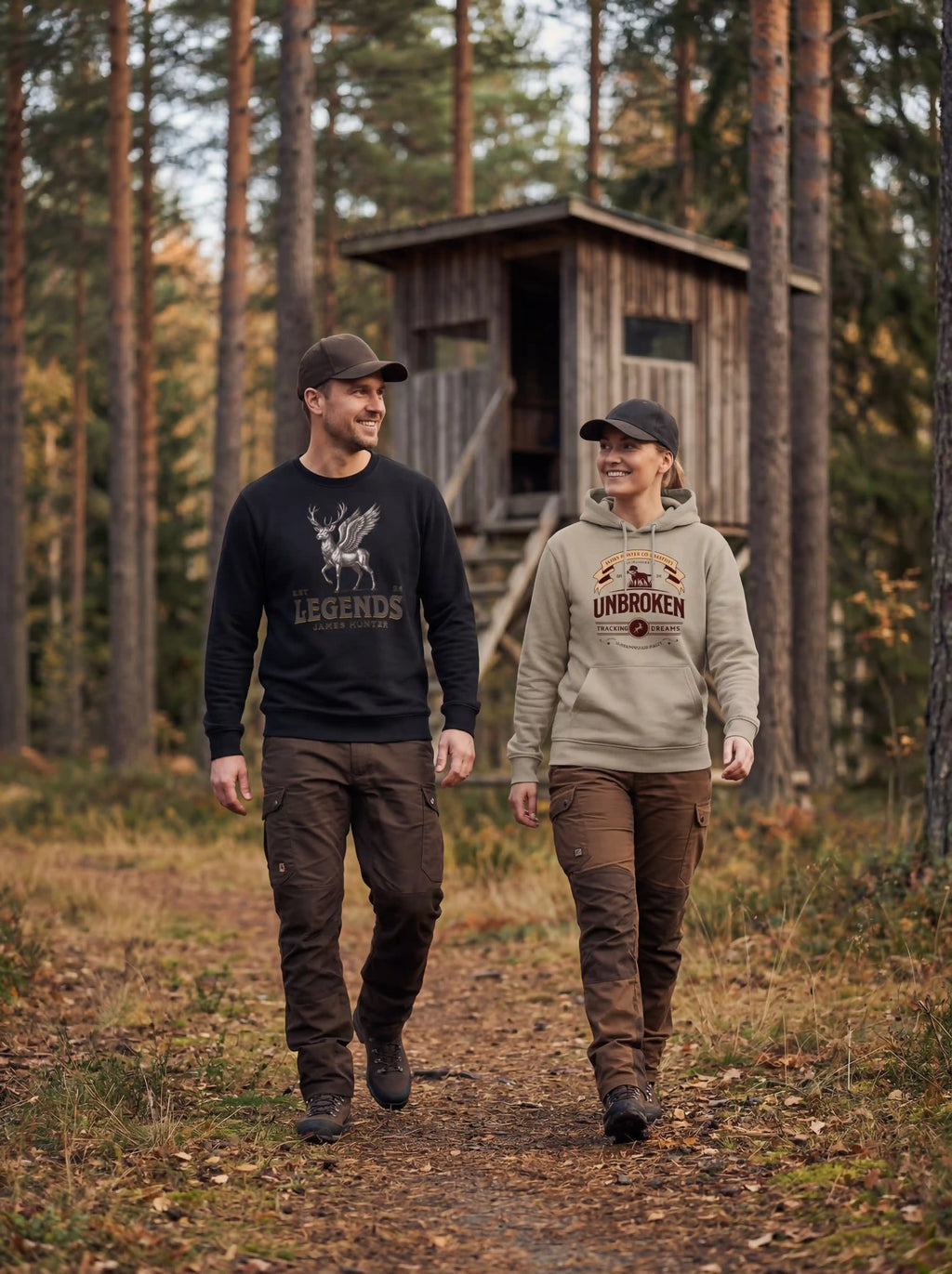 James Hunter - Nature and Beyond Unisex-Shirts Deer Legends - Organic Longsleeve T-Shirt