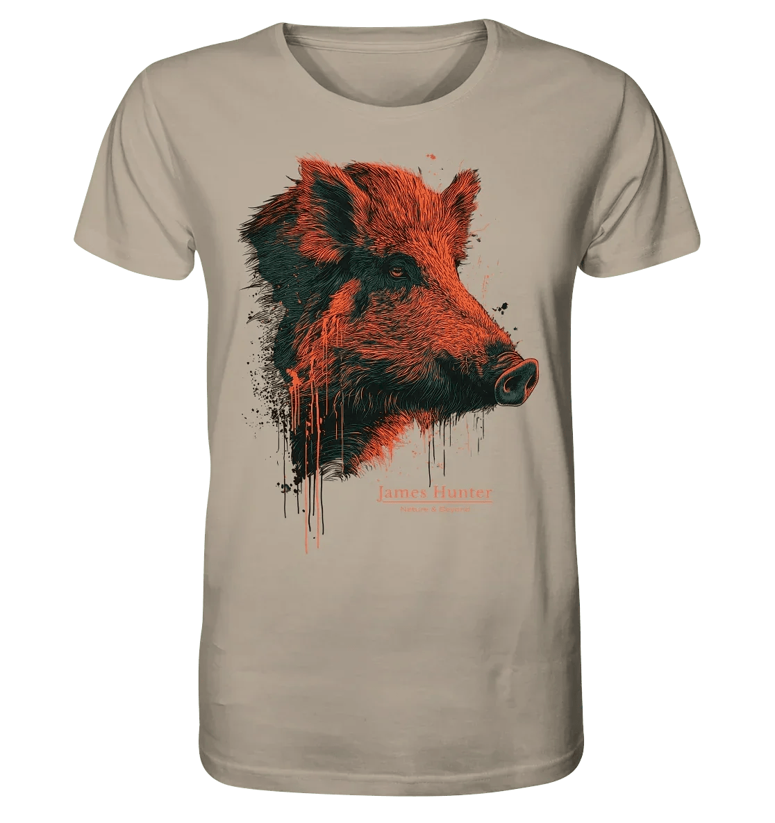 James Hunter - Nature and Beyond Unisex-Shirts Desert Dust / XS Born to Charge. Built to Stand Out. - Organic Shirt