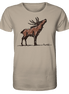 James Hunter - Nature and Beyond Unisex-Shirts Desert Dust / XS Charming Deer Pencil Design - Organic Shirt