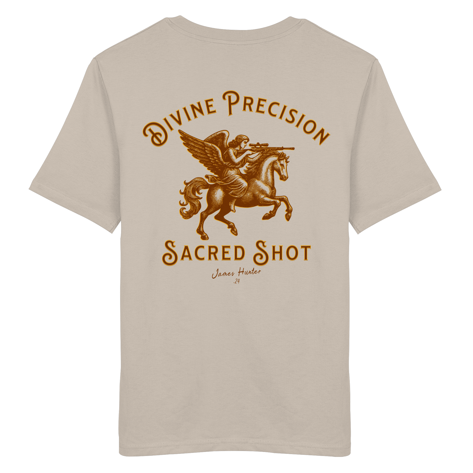 James Hunter - Nature and Beyond Unisex-Shirts Desert Dust / XS Divine Precision - Sacred Shot - Organic Shirt
