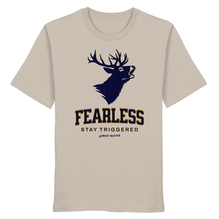James Hunter - Nature and Beyond Unisex-Shirts Desert Dust / XS Fearless - Stay Triggered - Organic Shirt