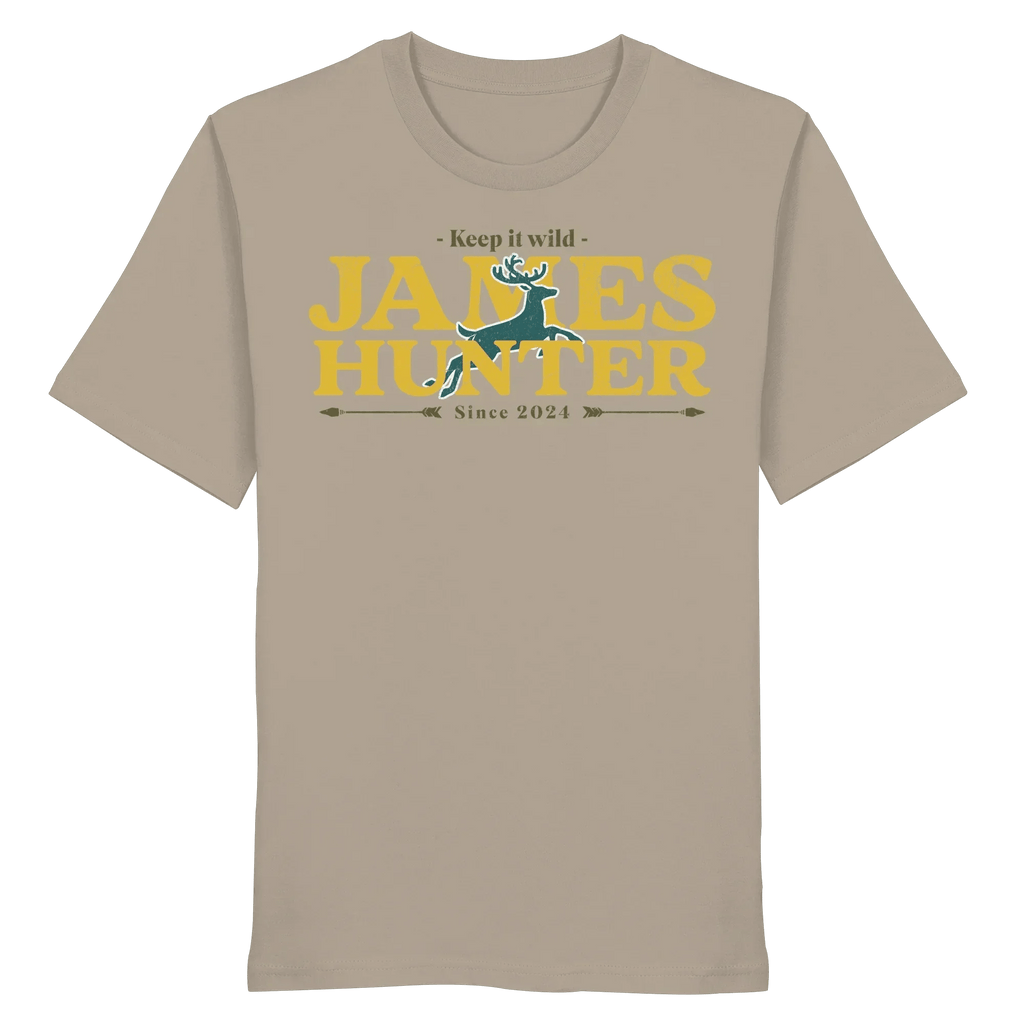 James Hunter - Nature and Beyond Unisex-Shirts Desert Dust / XS Keep It Wild  - Organic Shirt