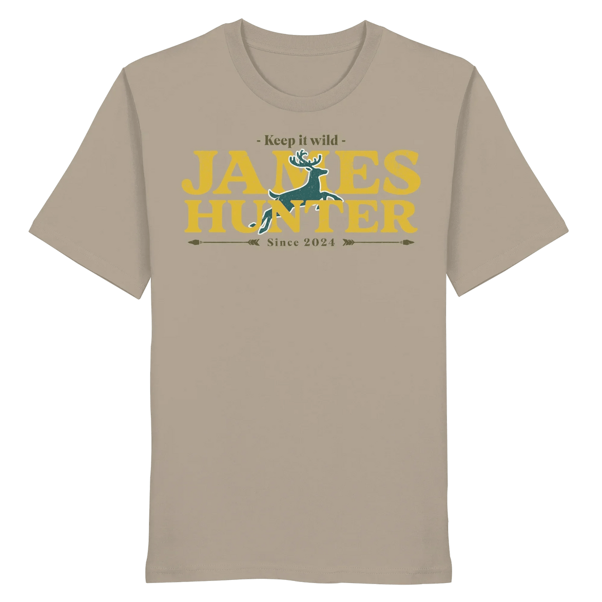 James Hunter - Nature and Beyond Unisex-Shirts Desert Dust / XS Keep It Wild  - Organic Shirt