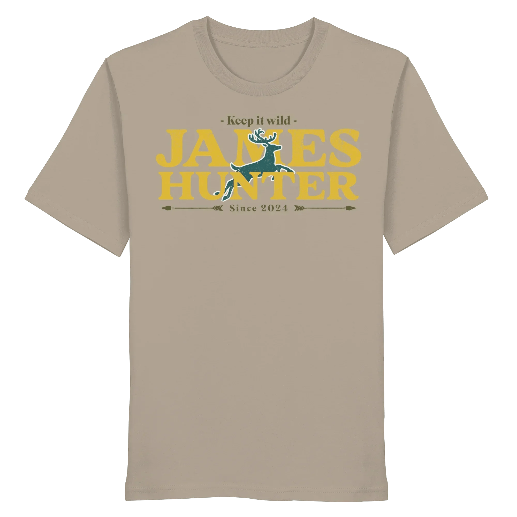 James Hunter - Nature and Beyond Unisex-Shirts Desert Dust / XS Keep It Wild  - Organic Shirt
