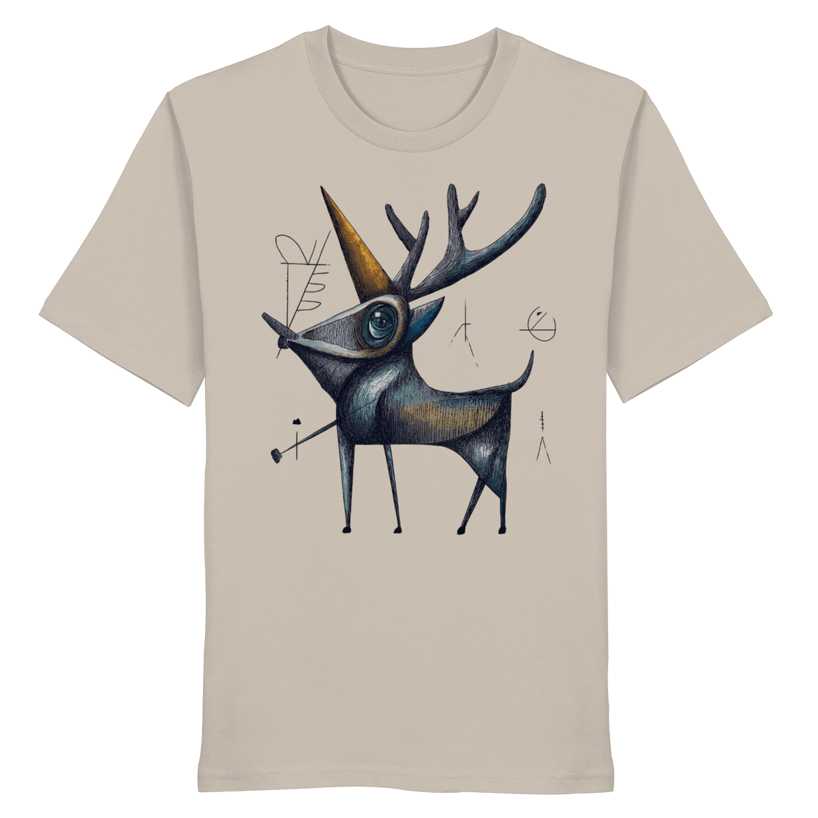 James Hunter - Nature and Beyond Unisex-Shirts Desert Dust / XS The Watcher — Art Collection Organic T-Shirt No. 8