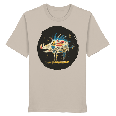 James Hunter - Nature and Beyond Unisex-Shirts Desert Dust / XS Totem Boar — Art Collection Organic T-Shirt No. 7 - Organic Shirt