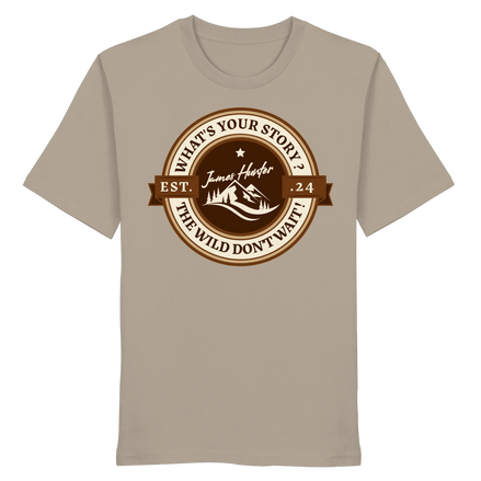 What's your Story ? Brown/Khaki - Organic Shirt - James Hunter - Nature and Beyond