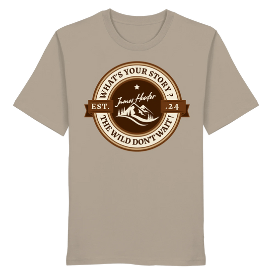 What's your Story ? Brown/Khaki - Organic Shirt - James Hunter - Nature and Beyond