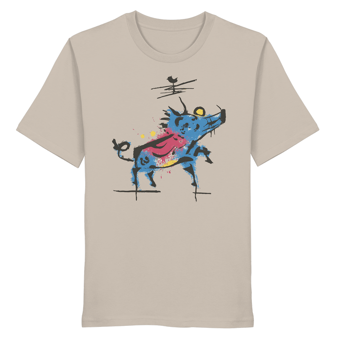 James Hunter - Nature and Beyond Unisex-Shirts Desert Dust / XS Wild Charge — Art Collection Organic T-Shirt No. 5 - Organic Shirt
