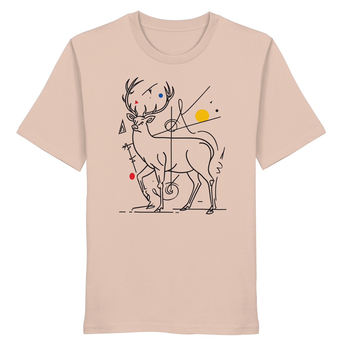 James Hunter - Nature and Beyond Unisex-Shirts Fraiche Peche / XS Geometry of the Wild  — Art Collection No.3 - Organic Shirt
