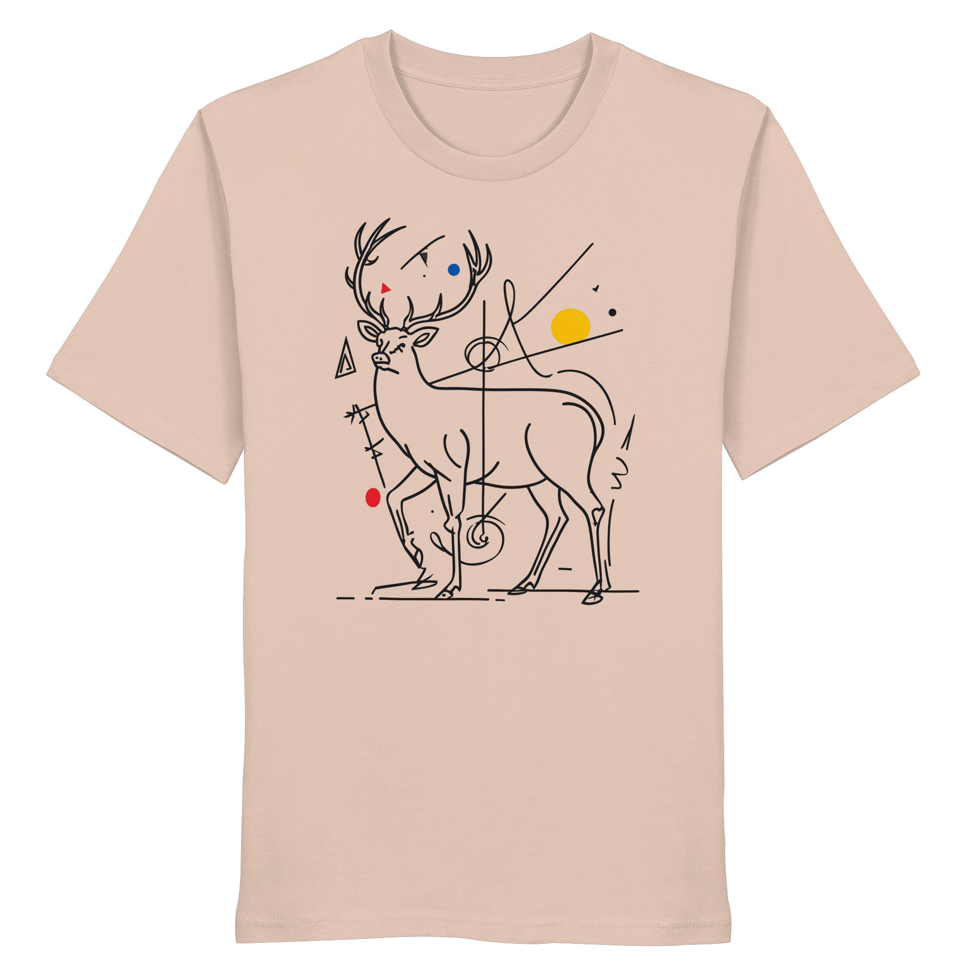 James Hunter - Nature and Beyond Unisex-Shirts Fraiche Peche / XS Geometry of the Wild  — Art Collection No.3 - Organic Shirt