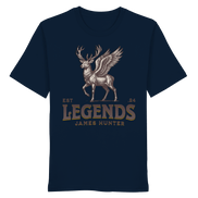 James Hunter - Nature and Beyond Unisex-Shirts French Navy / XS Deer Legends - Organic Shirt