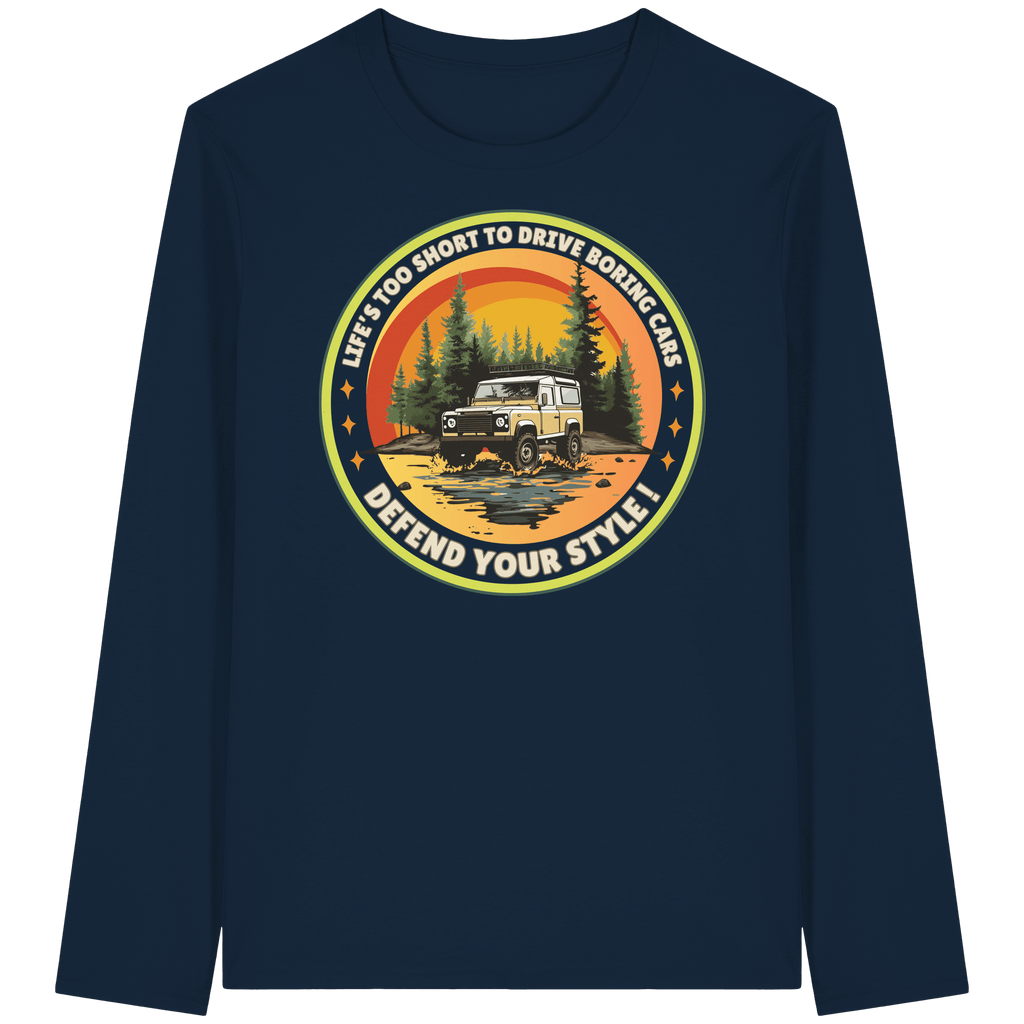 James Hunter - Nature and Beyond Unisex-Shirts French Navy / XS Defend your Style ! - Organic Longsleeve T-Shirt